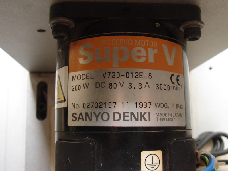 SANYO DENKI V720-012EL8 / DC MOTOR 92M - PLC DCS SERVO Control 